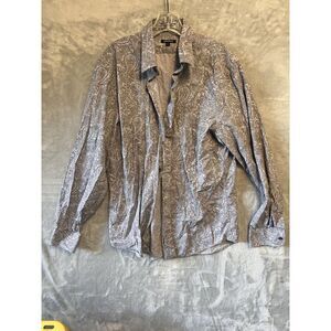 Express Men's‎ Paisley Long Sleeve Button Up Size L